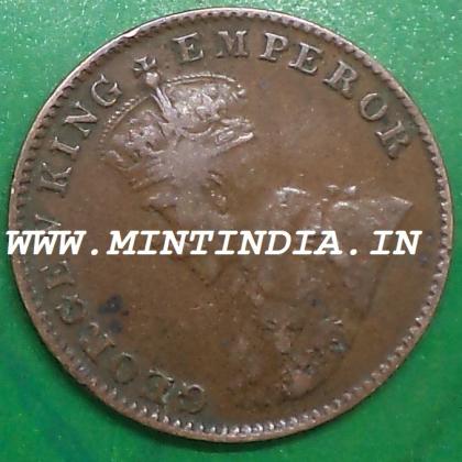 1926 KING GEORGE V KGV BRITISH QUARTER 1/4 ANNA BOMBAY MINT COIN
