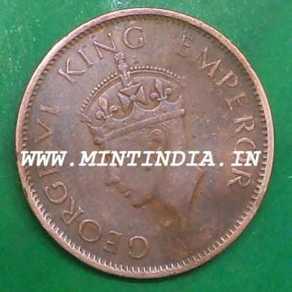 1942 BOMBAY MINT BRITISH QUARTER 1/4 ANNA KING GEORGE VI KGVI  COIN
