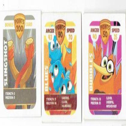 ANGRY BIRD ALL DIFFERENT BONUS CARDS L5