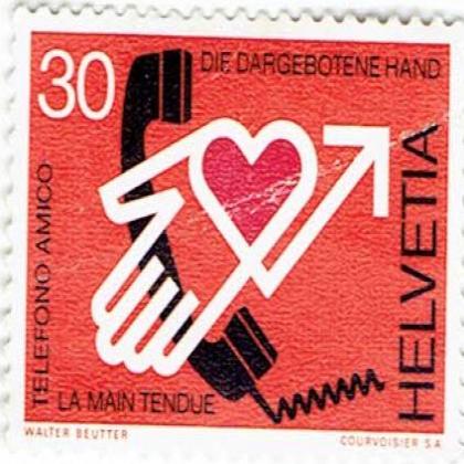 HELVETIA TELEPHONE  STAMP WS 06