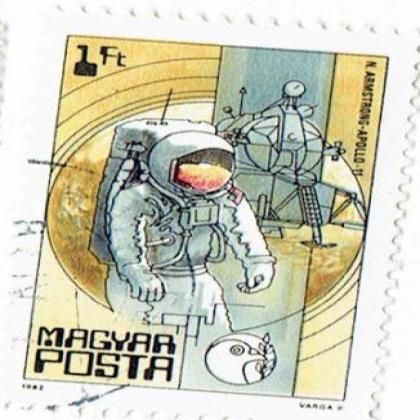 HUNGARY 1FT ASTRONAUT COMMEMORATIVE STAMP WS06