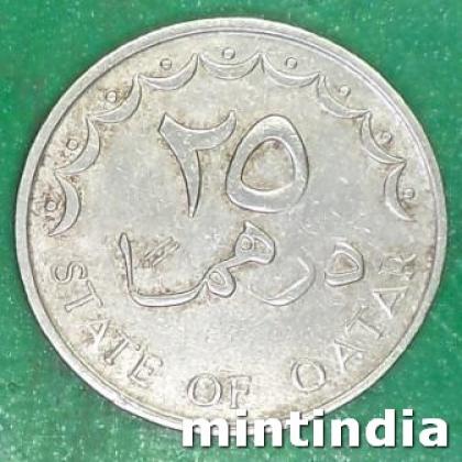 QATAR 25 DIRHAMS COIN JK135