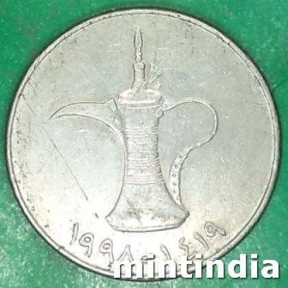 UNITED ARAB EMIRATES UAE 1 DIRHAM  ZAYED large type COIN JK228